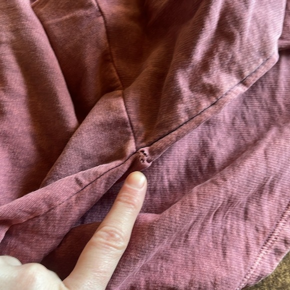 Caution To The Wind Acid Wash Sweatshirt Lightweight long sleeve crewneck - Picture 4 of 4